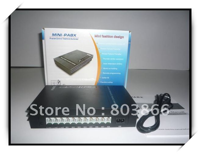 SV308 MINI PABX (3 lines + 8 ext ) / Telephone PBX System-