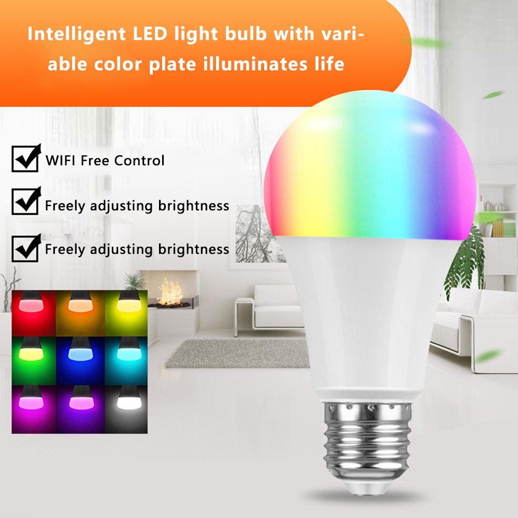 WIFI Smart Lamp E27 Super Heldere Wifi APP Afstandsbediening RGBW Timing Gloeilamp Smartphone Afstandsbediening Lampen