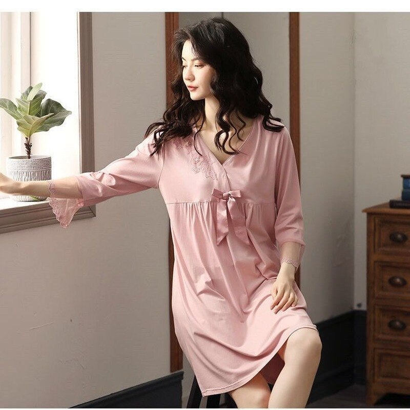 Bollrllr Camicia da notte in raso Sexy Donna Nightie Spaghetti Strap Nightdress Pigiameria Pigiameria, Viola rosso, XL