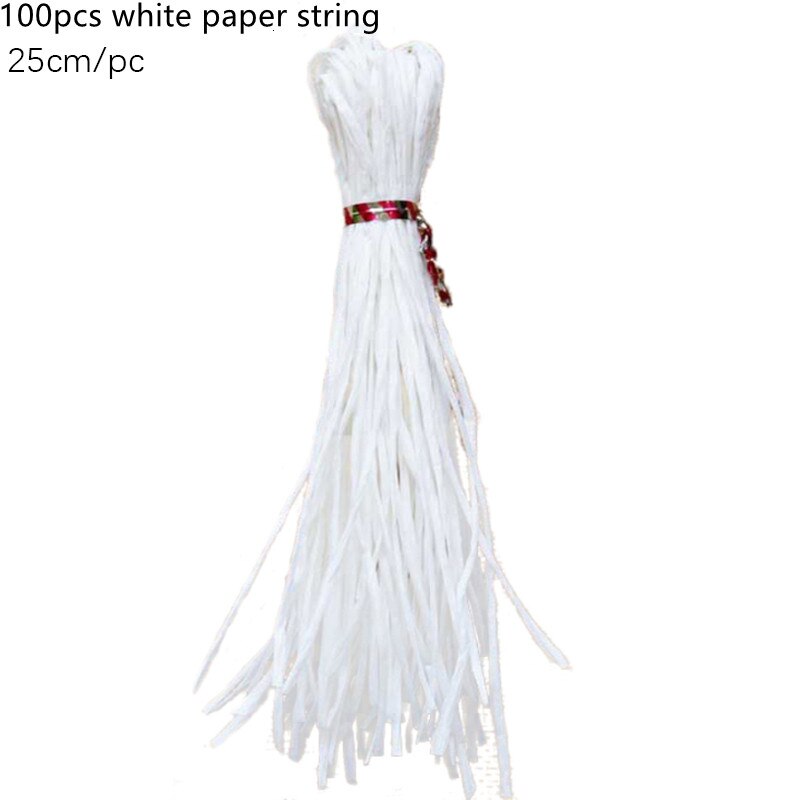 Étiquettes de remerciement en papier en forme d&#39;étoile, à réaliser soi-même, étiquette de remerciement en papier, pour fête de mariage, fourniture pour emballage , 100 pièces: paper string