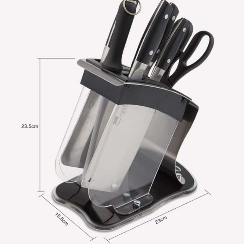Universal Keuken Accessoires Roestvrijstalen Mes Opbergrek Multifunctionele Geplaatst Acryl Mes Staan Gereedschaphouder
