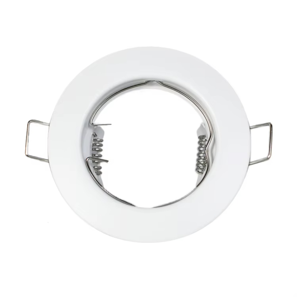 2/4/10 stk. metal hvid/sort  gu10- rammet indbygget belysningsarmatur med fast spotlighthus, moderne aluminiumslegering