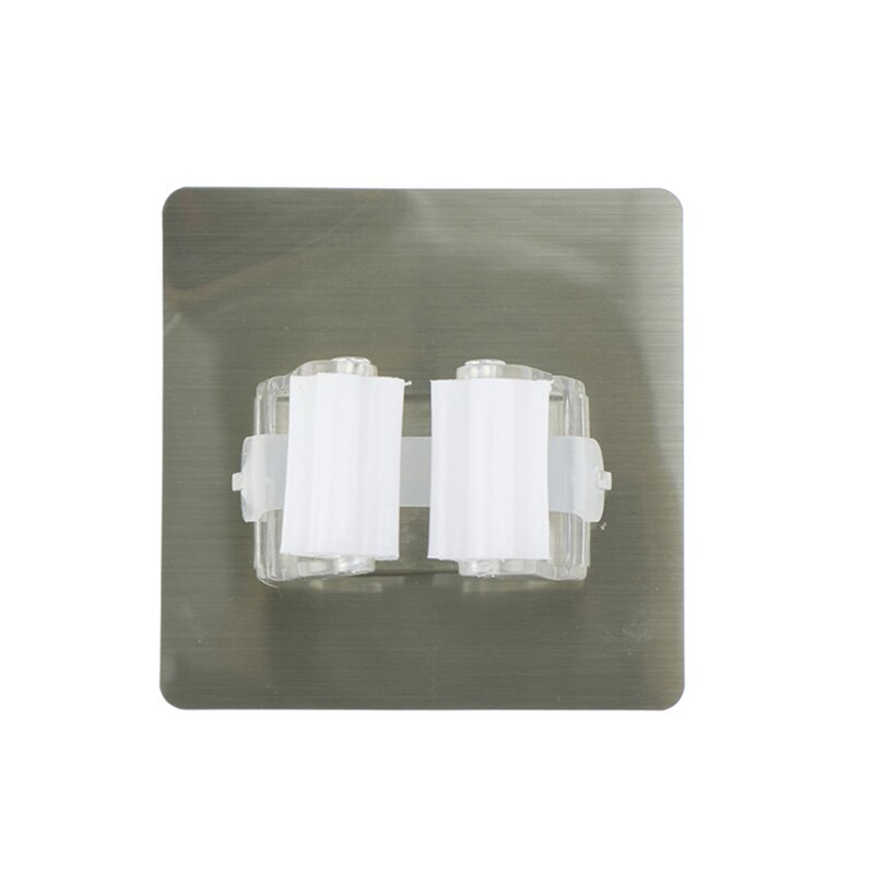 Aan de muur gemonteerde dweilorganizerhouder borstel bezemhanger opbergrek keukengereedschap muur huishoudaccessoire hangende pijphaken: Wit