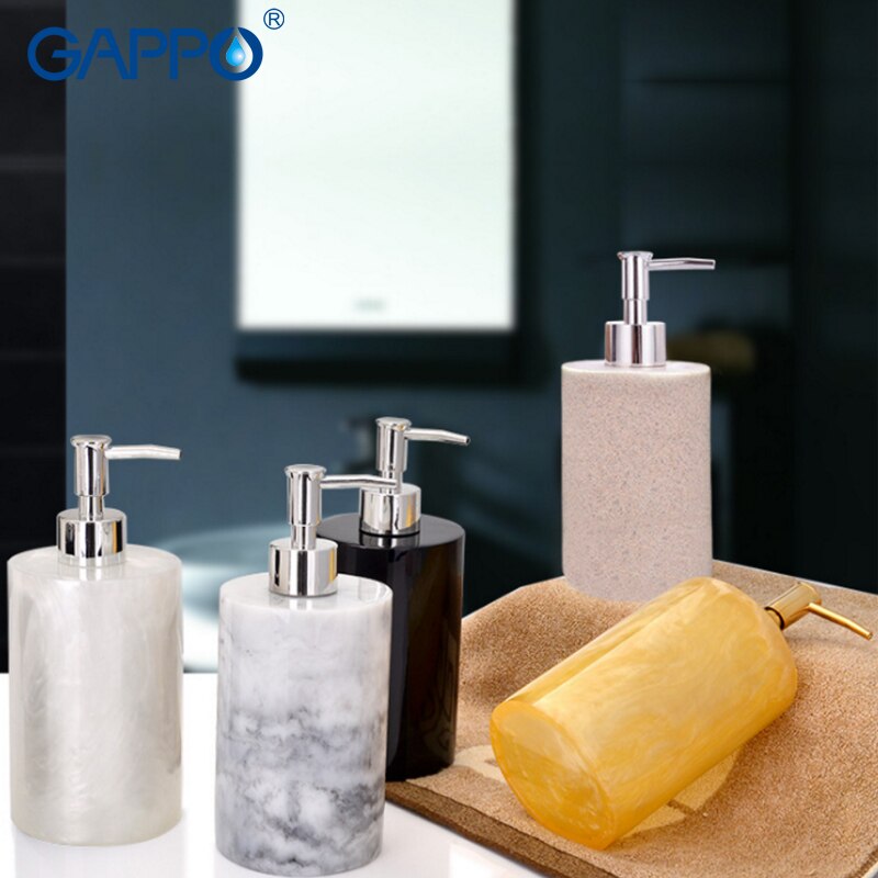 GAPPO liquid soap dispensers Bathroom Resin soap pump Bottle Bath resin accessories liquid soap pumps