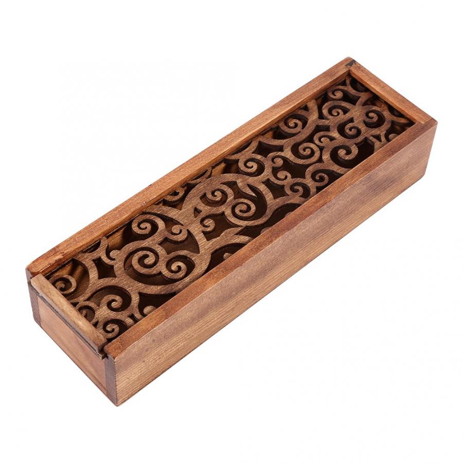 Wooden Storage Box Organizer Wooden Storage Box Rectangular Flip Solid Wood Box Handmade Craft Jewelry Case: A