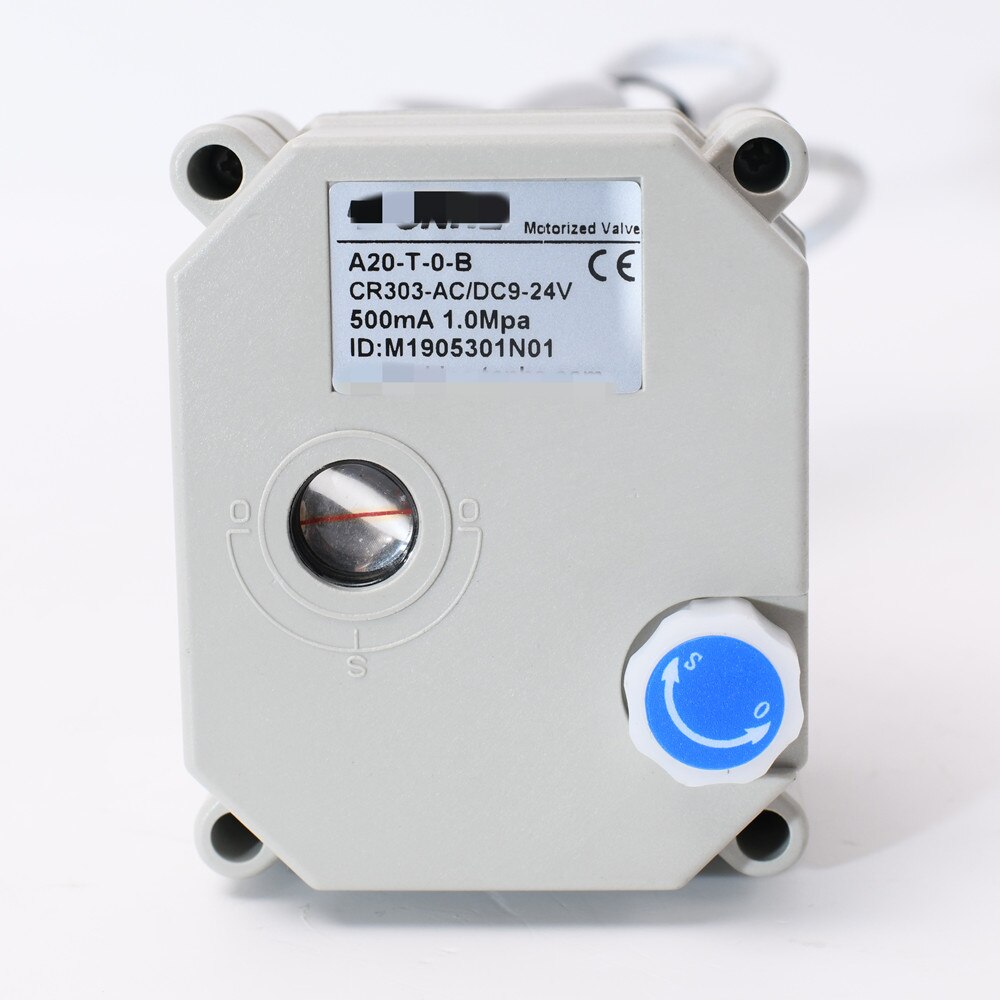 Elektrisk aktuator til motoriserede ventiler, 9-24 vac/dc kondensator, automatisk retur, fejlsikker med manuel overstyring