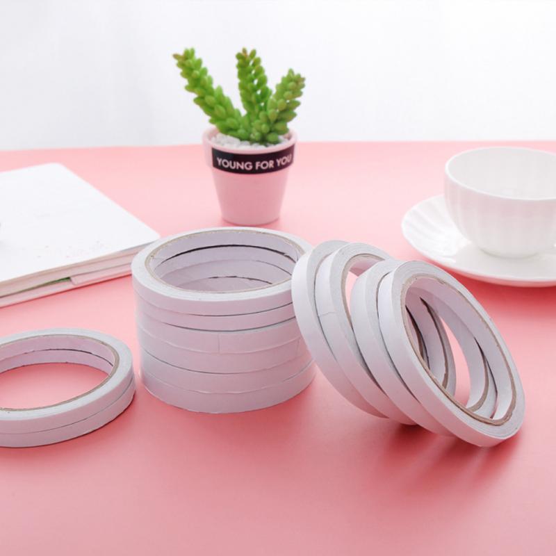 Double-sided Tape Strong Adhesive Ultra-thin High-adhesive Tape Office School Supplies Width 6/9/10/15/18/24mm 10m