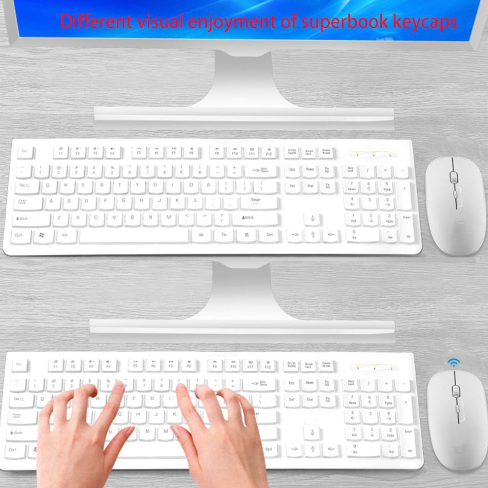 Brand Rechargeable Wireless Keyboard And Mouse English Standard Keyboard Silent Mouse Ergonomic Mice Slim Keyboard Mouse Set