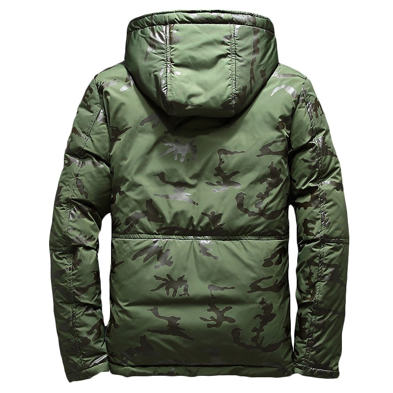 Mannen Winter Veer Jas Heren Hooded Camouflage Parka Jassen Wit Heren Dikke Jas Ultralight Donsjack Mannelijke Donsjas