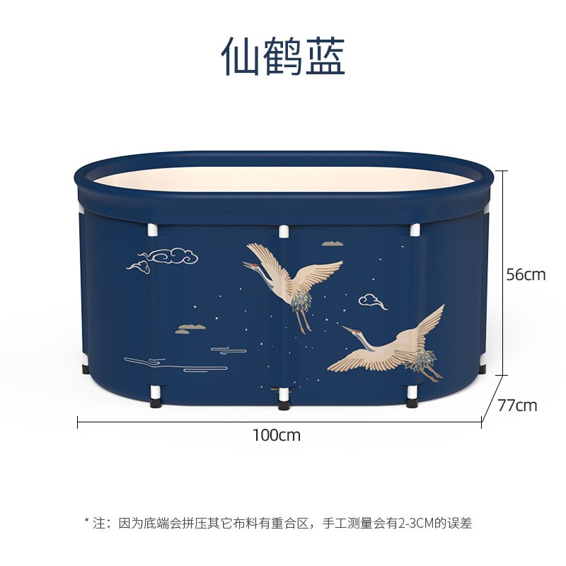 Bathtub Adult Bathtub Drain Folding Bath Tub Child Swimming Pool Adult Sauna SPA Full Body Wash Home Bath Barrel Artifact: Blue