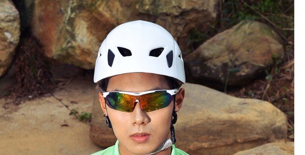 Casco de escalada en roca, casco de escalada en montaña, casco de escalada en hielo, deportes acuáticos especiales, casco inmoldeado al aire libre,: Blanco