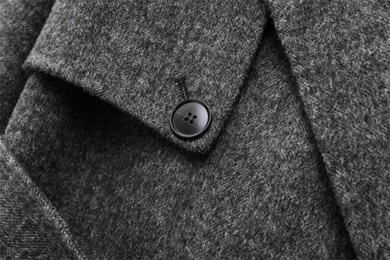 RARF 2025 dameswolmix revers met riem double-breasted wollen jas dames trenchcoat