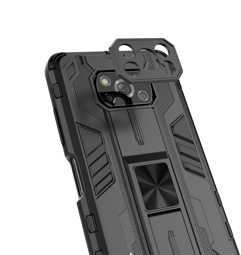 For Poco-X3 Pro Case Magnetic Kickstand Armor Camera Lens Protect Phoen Case For Xiaomi Poco X3 NFC Little X 3 PocoX3 Back Cover