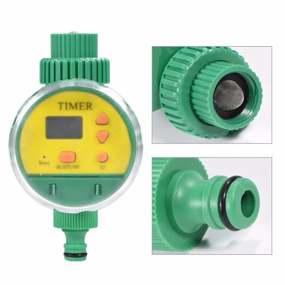 Micro Drip Intelligent Electronic LCD Water Timer Garden Irrigation Controller Watering System Home Ball Valve Water Timer