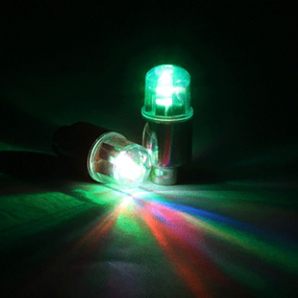 Neon led cykel bil motorcykel ljus lampa blixt däck hjulkapsel ljus för bil cykel cykel motorcykel säkerhet: Grön