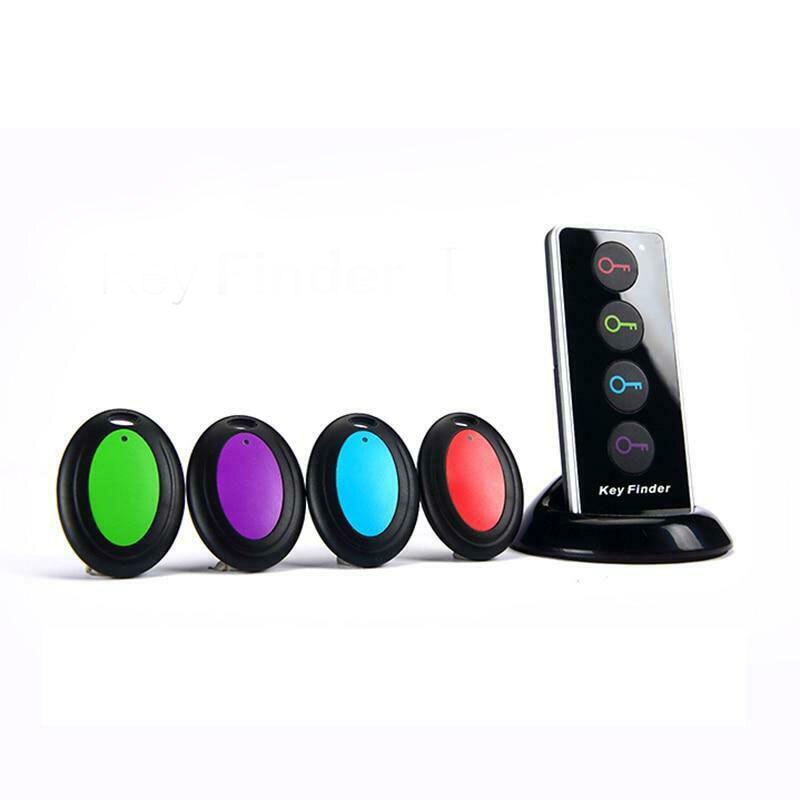 4 in 1 Advanced Wireless Key Finder Remote Key Locator Phone Wallets Anti-Lost with LED Torch Function 1 Dock and 4 Receivers: Default Title