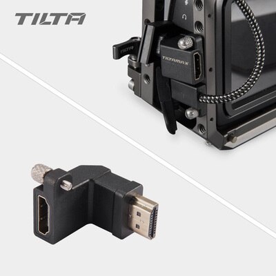 Tilta Black HDMI 90-Degree Adapter for Tilta BMPCC 4K 6K Cage Camera Rig