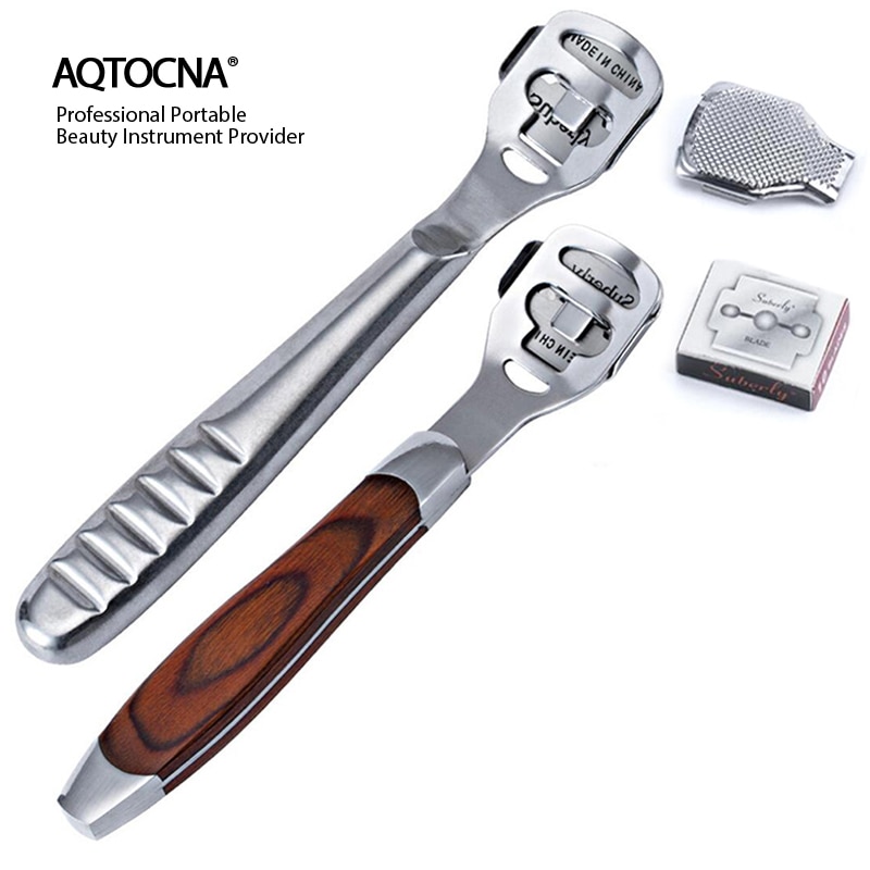 Foot Callus Shaver RaspHeel Hard Skin Remover Hand Feet Pedicure Razor Tool Shavers Stainless Steel Handle Foot File Grater