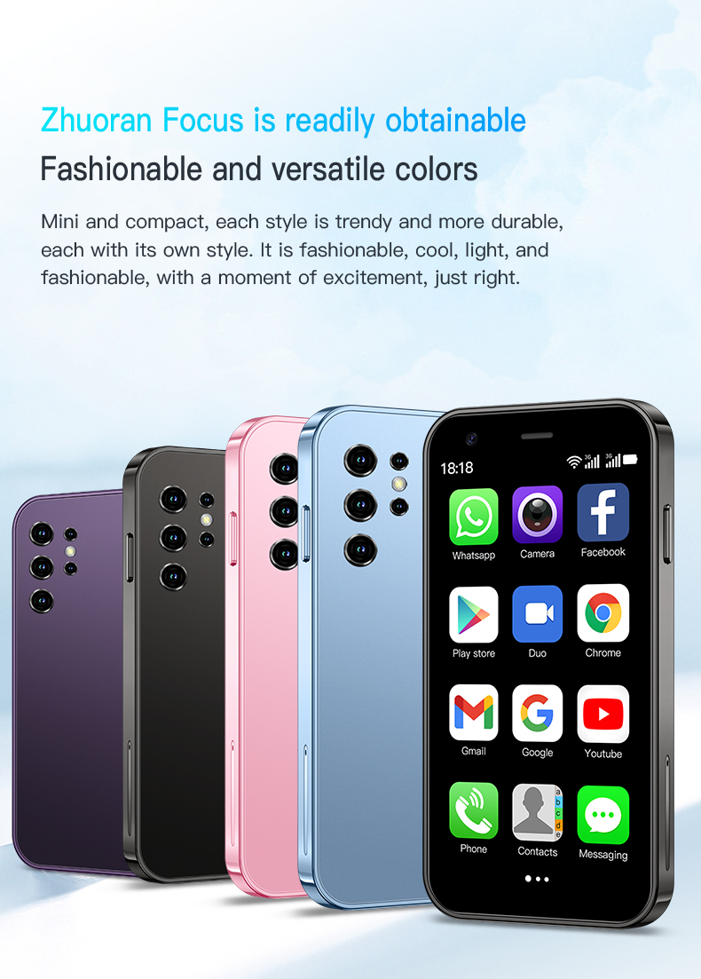 Mini 24: Mini smartphone de 3,0 pulgadas, interior potente, varios colores a elegir, perfecto para amigos