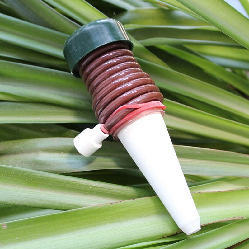 12Stck Keramik Selbst Bewässerung Spikes Automatische Pflanzen Tropf Bewässerung Wasser Einsätze für drinnen draussen Garten