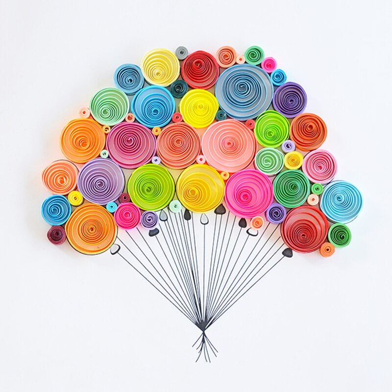 Quilling Quilling Papier einstellen Insgesamt 900 Streifen 9 Arten Gradienten Farben für Heimat Klassenzimmer Einkaufen Hochzeit Dekorationen
