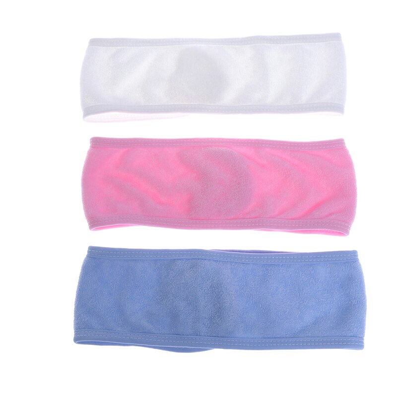 1pc kvinnor justerbart hårband makeup handduk hårinpackning pannband stretch salong spa ansikts pannband hårtillbehör duschmössa