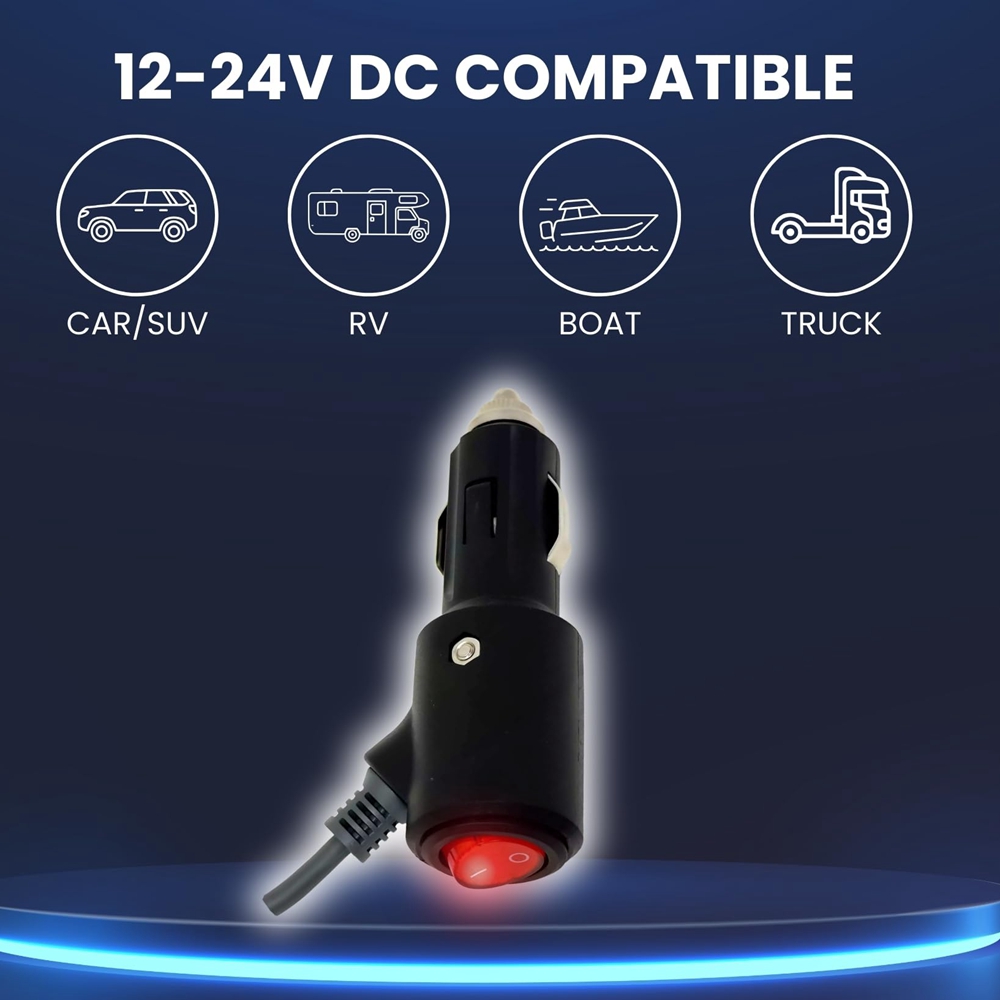 2M/3M/5M For Starlink Mini DC Power Cable Direct To Cigaretter 12V-24V Adapter Power Cable For Starlink Mini With On Off Switch
