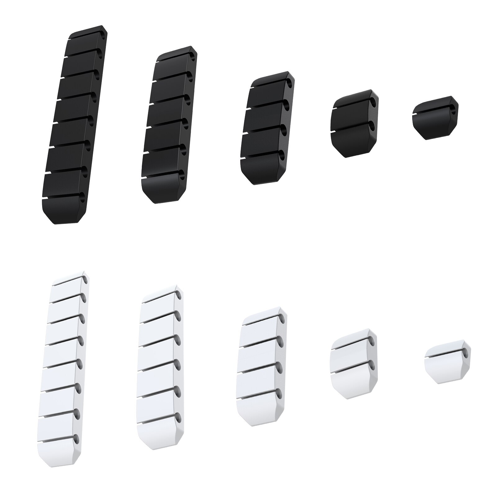 Cable Organizer Clips Cable Management Cord Holder For Desktop Home Office CarUSB Charging Cable Adhesive Silicone Wire Holders