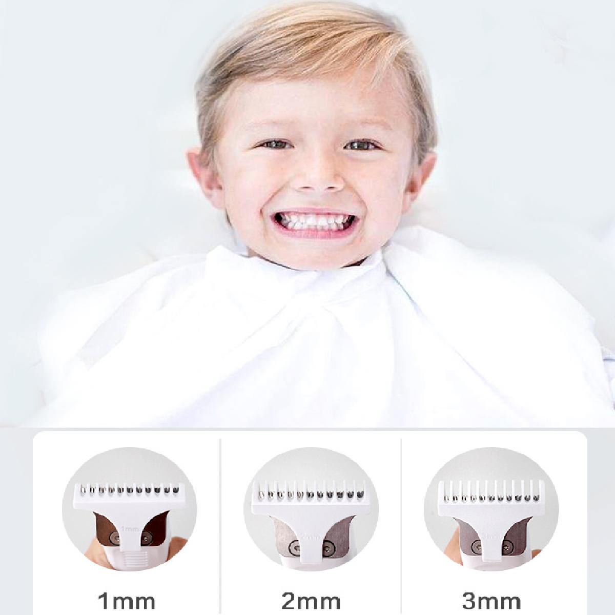 Coupe-cheveux bébé tondeuse électrique à faible bruit forte puissance coupe-cheveux étanche coupe-cheveux ABS