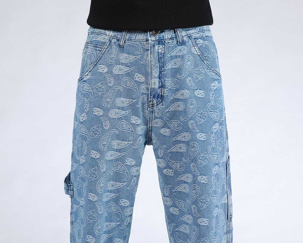 Hiphop harem jeans plus size heren casual denim broek losse baggy rechte broek streetwear herenkleding