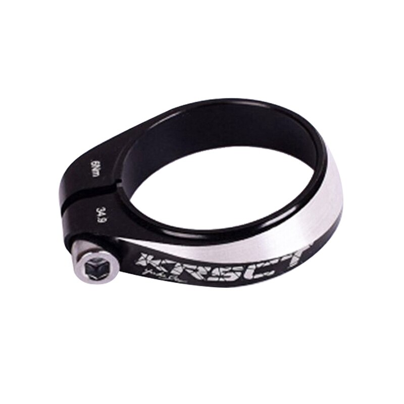 Krsct fiets zadelpenklem aluminium 30.4mm fiets zadelpen buisklem mtb mountainbike zadelklemmen: Zwart