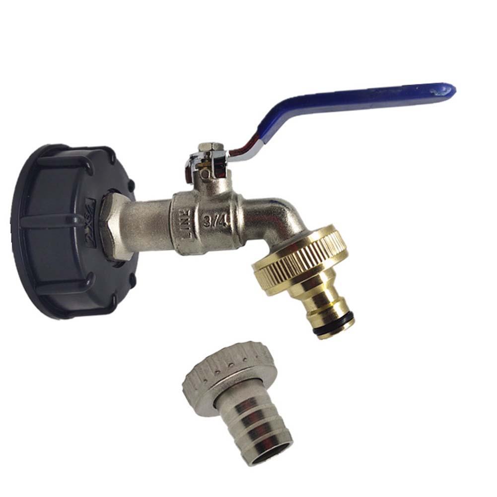 3/4 Inch Adapter Adapter Faucet Wire IBC Tank Adapter Tap Replacement Connector Fitting Valve For Home Connectors for Garden Irr