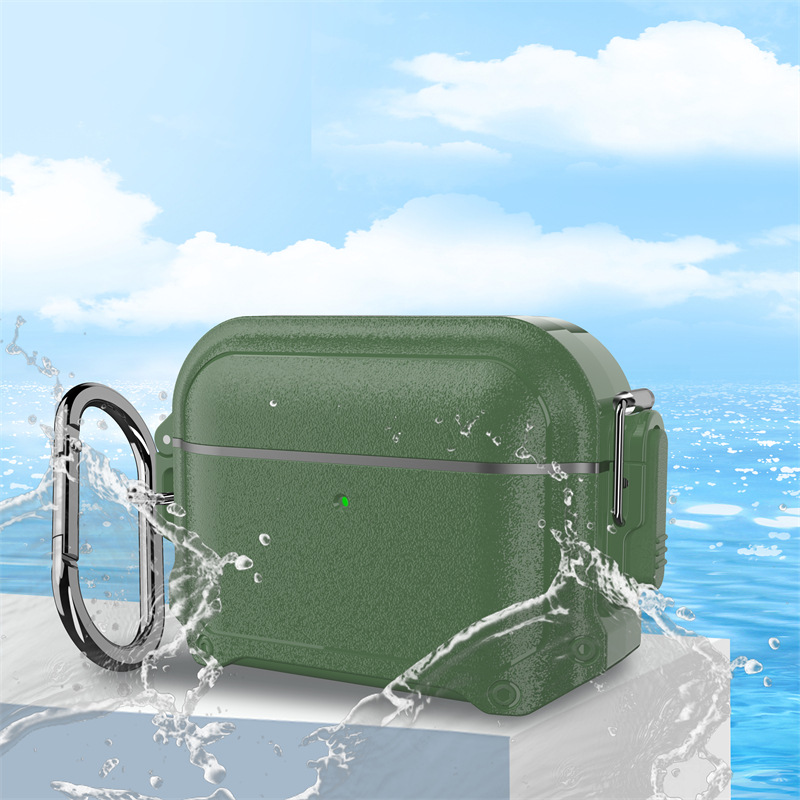 Waterproof Case for AirPods Pro 2 & AirPods 4, Cover with Secure Switch: S / CORAL