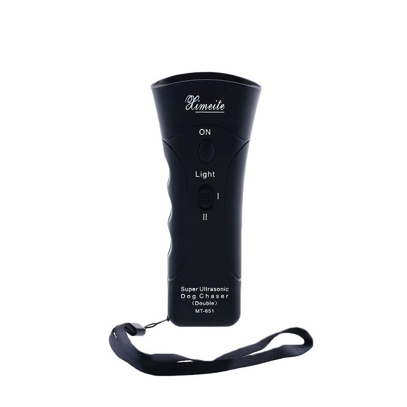 1Pc 13.5*5.7*3cm Stop Aggressive Animal Attacks Repeller Ultrasonic Dog Chaser Dog Training Device Flashlight Defense Supplies