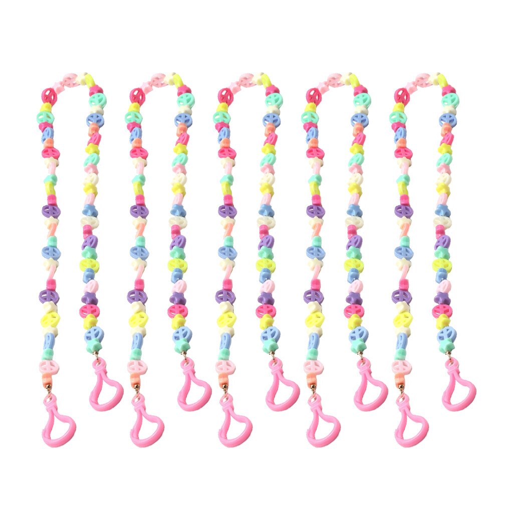 Kinderen Ketting 1/5Pcs Sujeta Mascarillas Masker Lanyard Anti-Verloren Touw Metalen Lanyard Verstelbare Masker Houder Handig touw: 5PCS