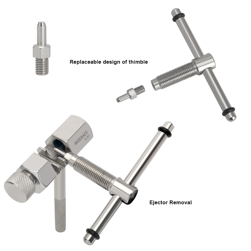Dé à coudre interchangeable pour vélo, outil de démontage, séparateur à dégagement rapide, outils de réparation et de retrait, accessoires de cyclisme