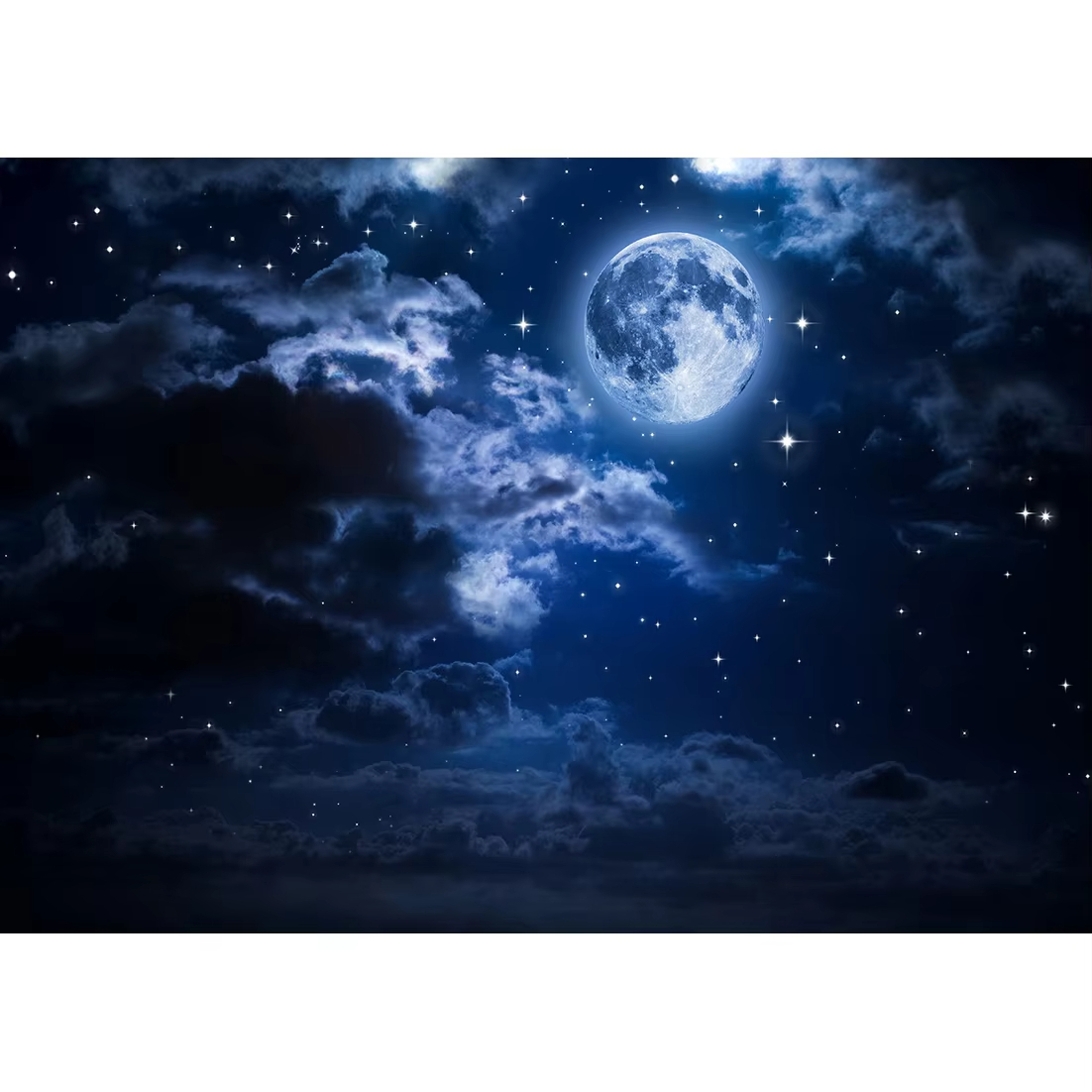 Round Moon Planet Landscape 2000 PCS Jigsaw Puzzles Challenging Family Activity Game for Gameroom Bedroom Decoration