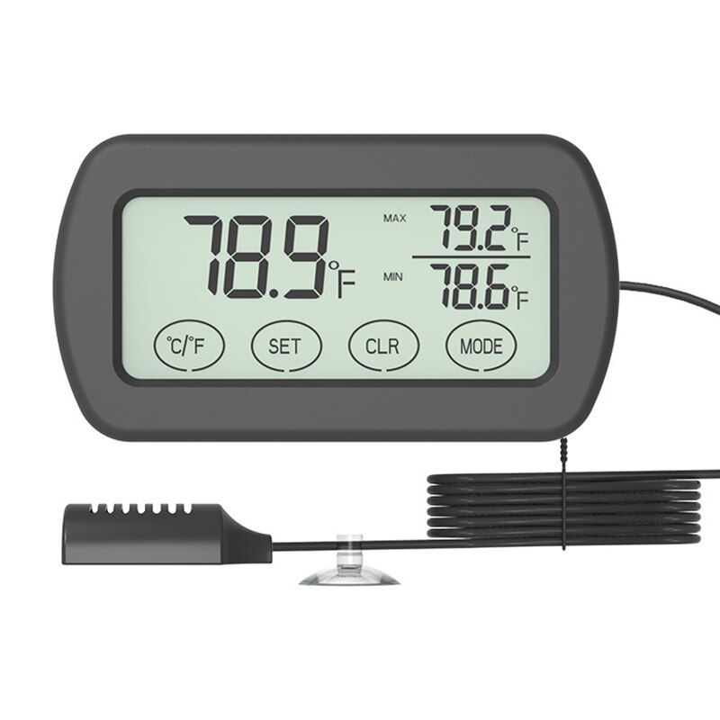 Digitalt lcd multifunktions elektronisk termometer, indendørs hygrometer, fugtighed og temperaturfunktion: Padde