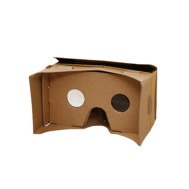 1pc google cardboard 3d vr virtual reality-brillen voor android of telefoon vr-model doe-het-zelf: transformeer je apparaat in een groot scherm: Default Title