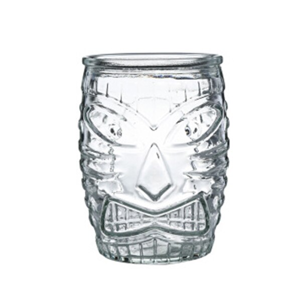 Glass Tiki Mug Modern Bar Tiki Cooler Clear Tumblers: Short Tumbler 500ml