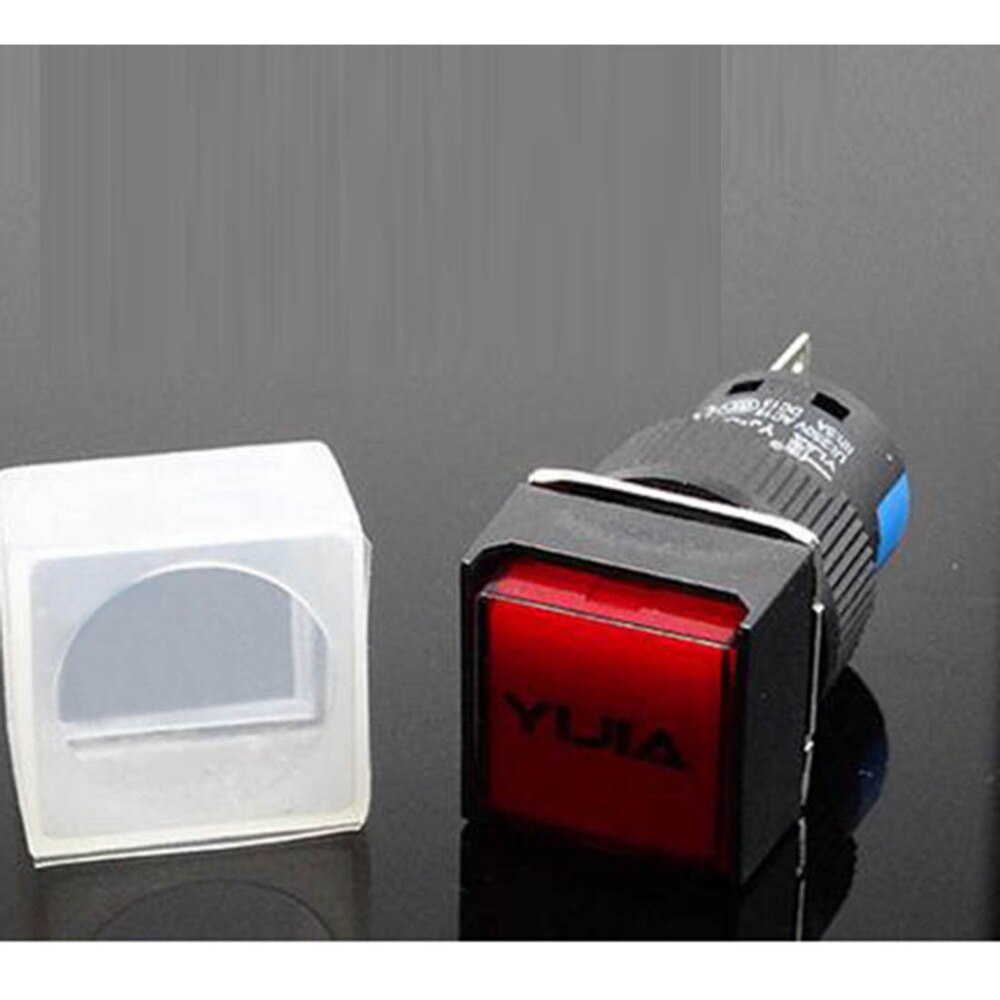 20pcs LA16 square rocker switch cap transparent button cap waterproof dustproof oilproof protective cap cover