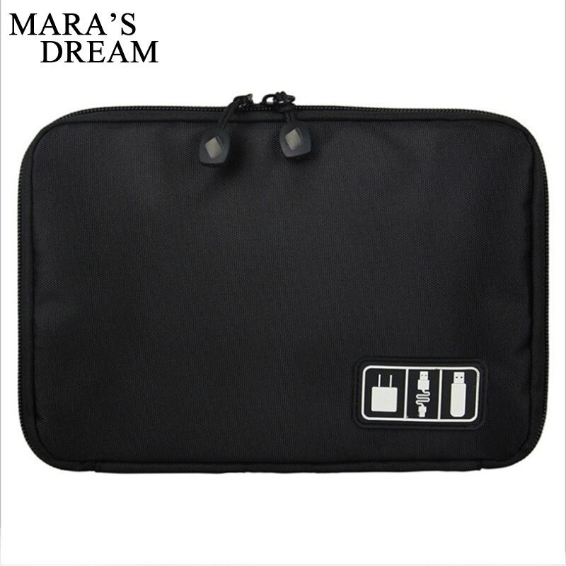 Mara's Dream Electronic Accessories Travel Bag Nylon Travel Organizer Line SD Card USB Cable Digital Device Bags