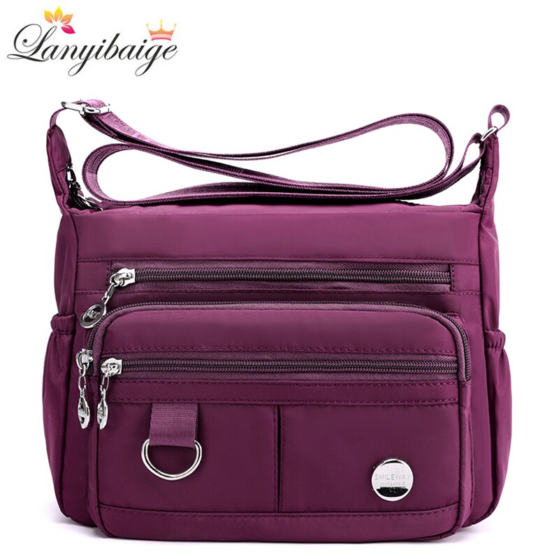 ¡Novedad de ! Bolsos cruzados de gran capacidad para mujer, bandoleras multibolsillos, bolsos de lona de ocio, bolsa de viaje para mujer