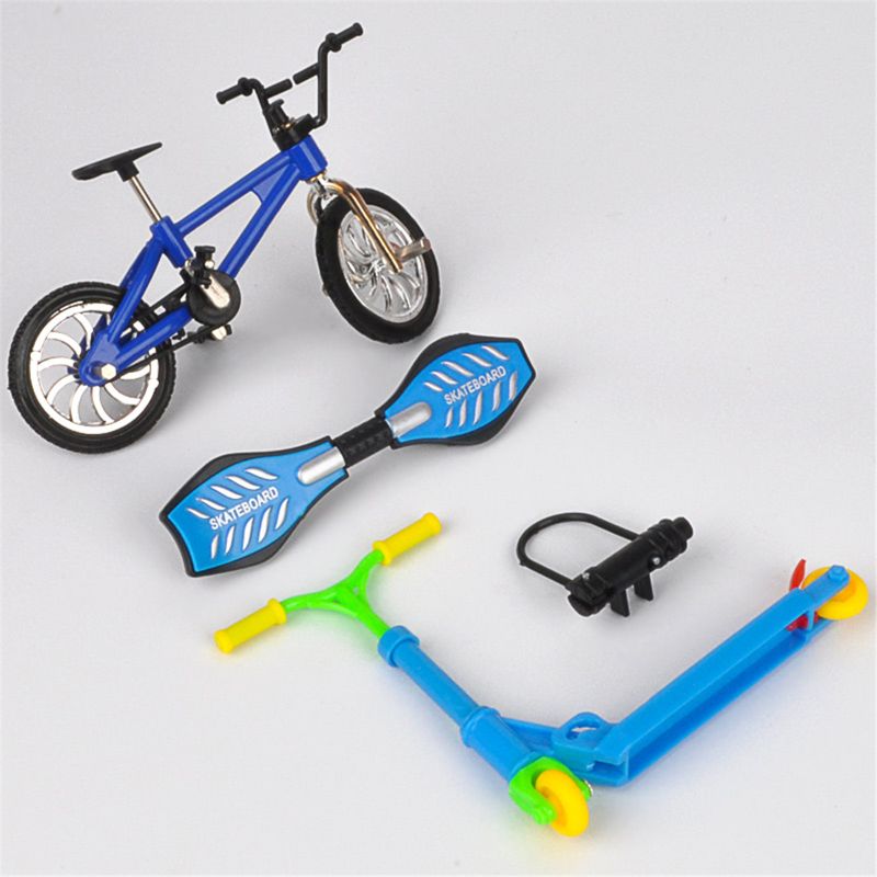 Mini scooter tohjuls scooter børns pædagogiske legetøj finger scooter cykel fingerboard skateboard: G