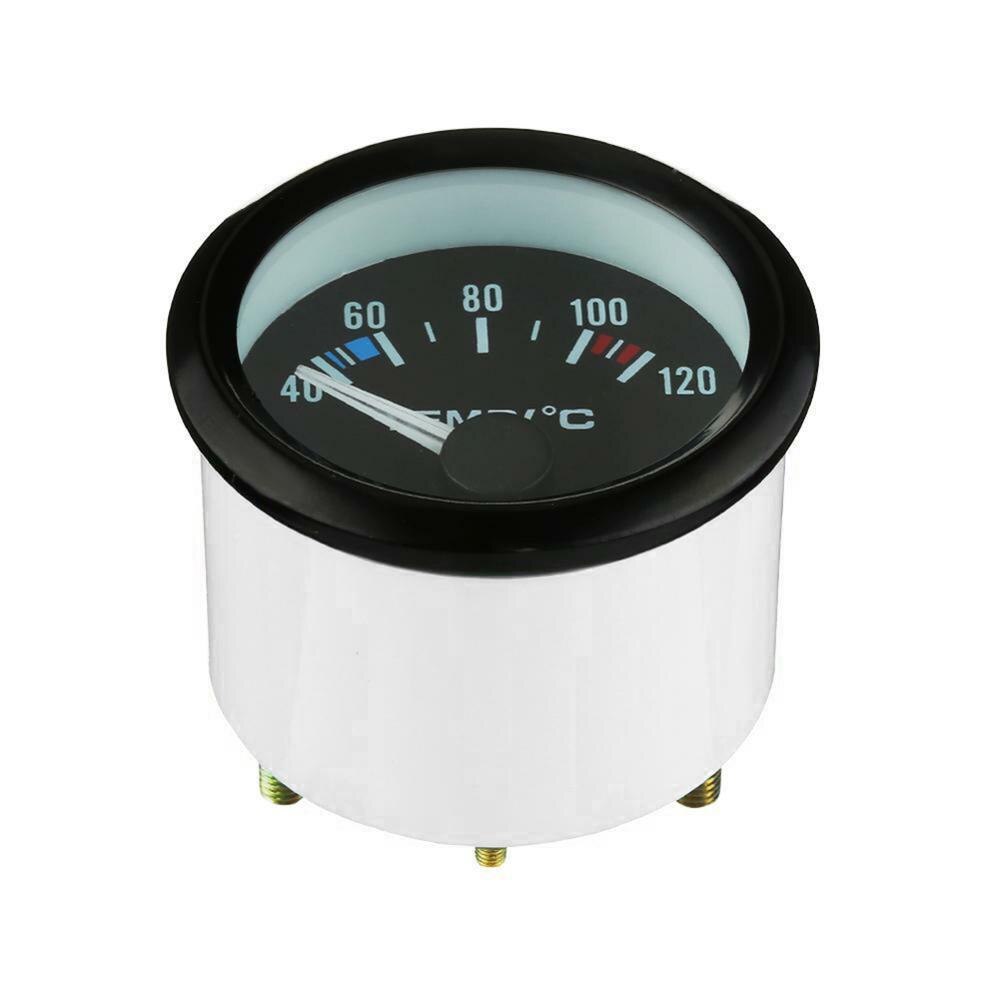 2" 52mm Car Motorcycle Pointer Celsius White Light Water Temp Gauge Modified Car Temperature Sensor Auto Temperatura