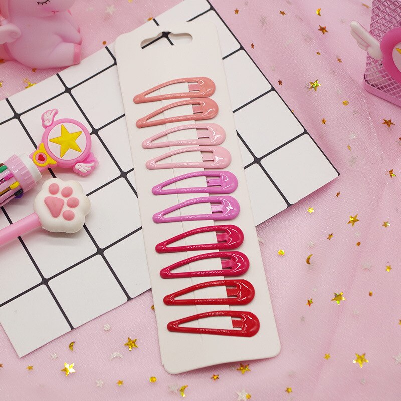 20 stk baby hårspænder til hårstyling tilbehør piger snap klip glitter stifter bb hårnål farve hårspænder til børn børn 5cm: 5