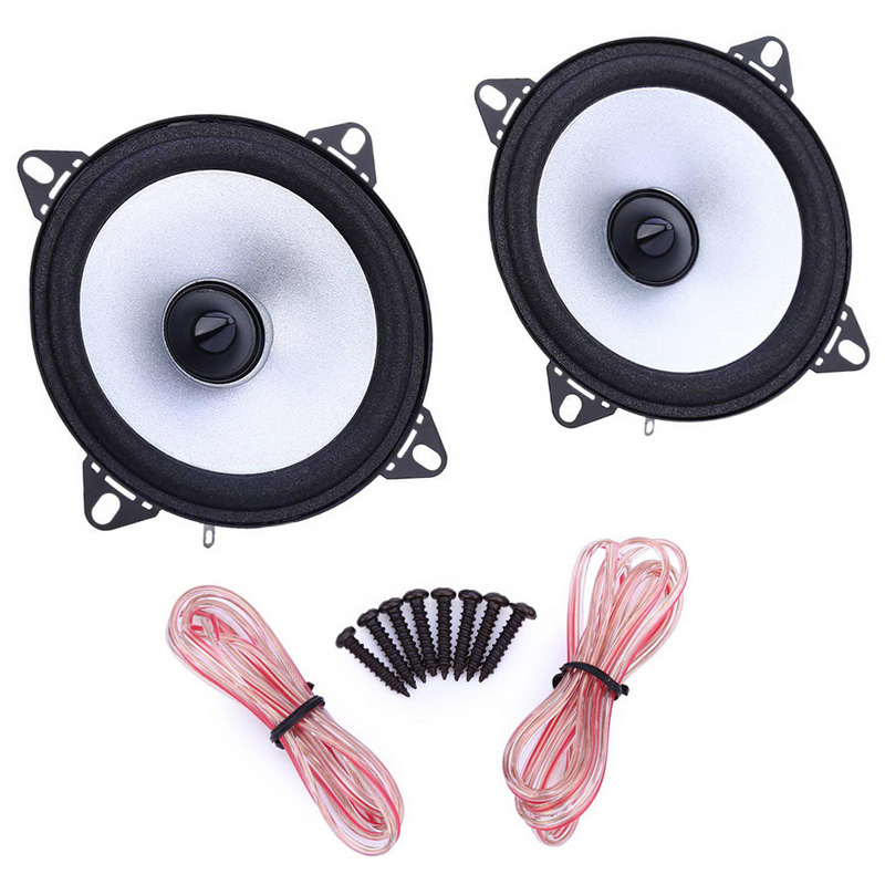 Deur Auto Audio Muziek Stereo 4 inch 60 w 2 Weg Auto 2 stks LaBo Volledige Bereik Frequentie Luidspreker Coaxiale hifi Luidspreker Voertuig