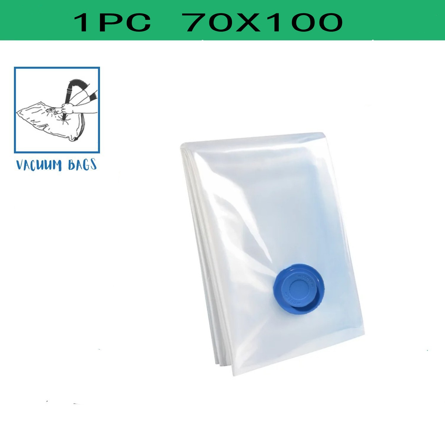 Vacuum Storage Bags Vacuum Seal Bag Space Saving Bags for Comforters Clothes Pillow Bedding Blanket Storage: Chocolate