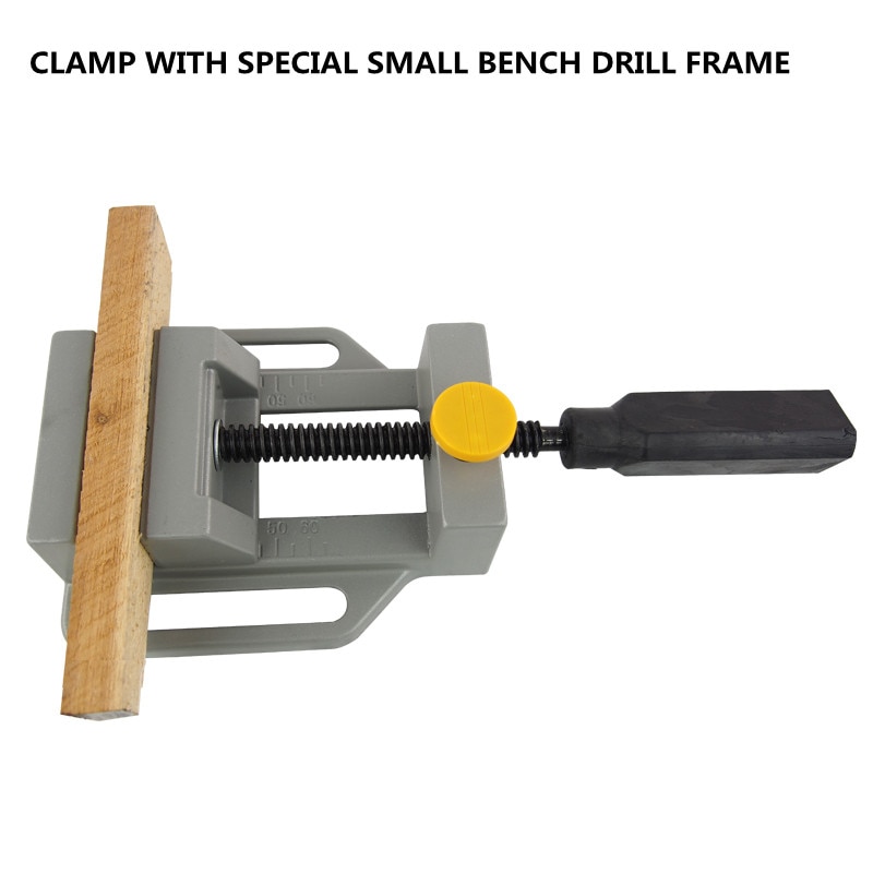 Drill Press Vice,Drill Press Vice Bench Vice Clamp,Flat Type Mini Vice 0.5kg