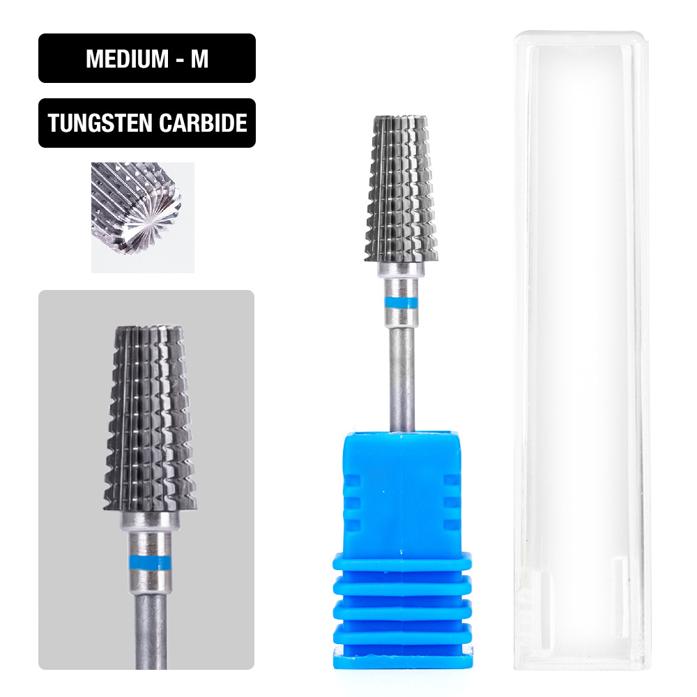 Nagel Boor Set 7Pcs Voor Acryl Nagels 3/32 Elektrische Nail Bit Set Professionele Nagels Supply Carbide Nail Drill bits Voor Gel